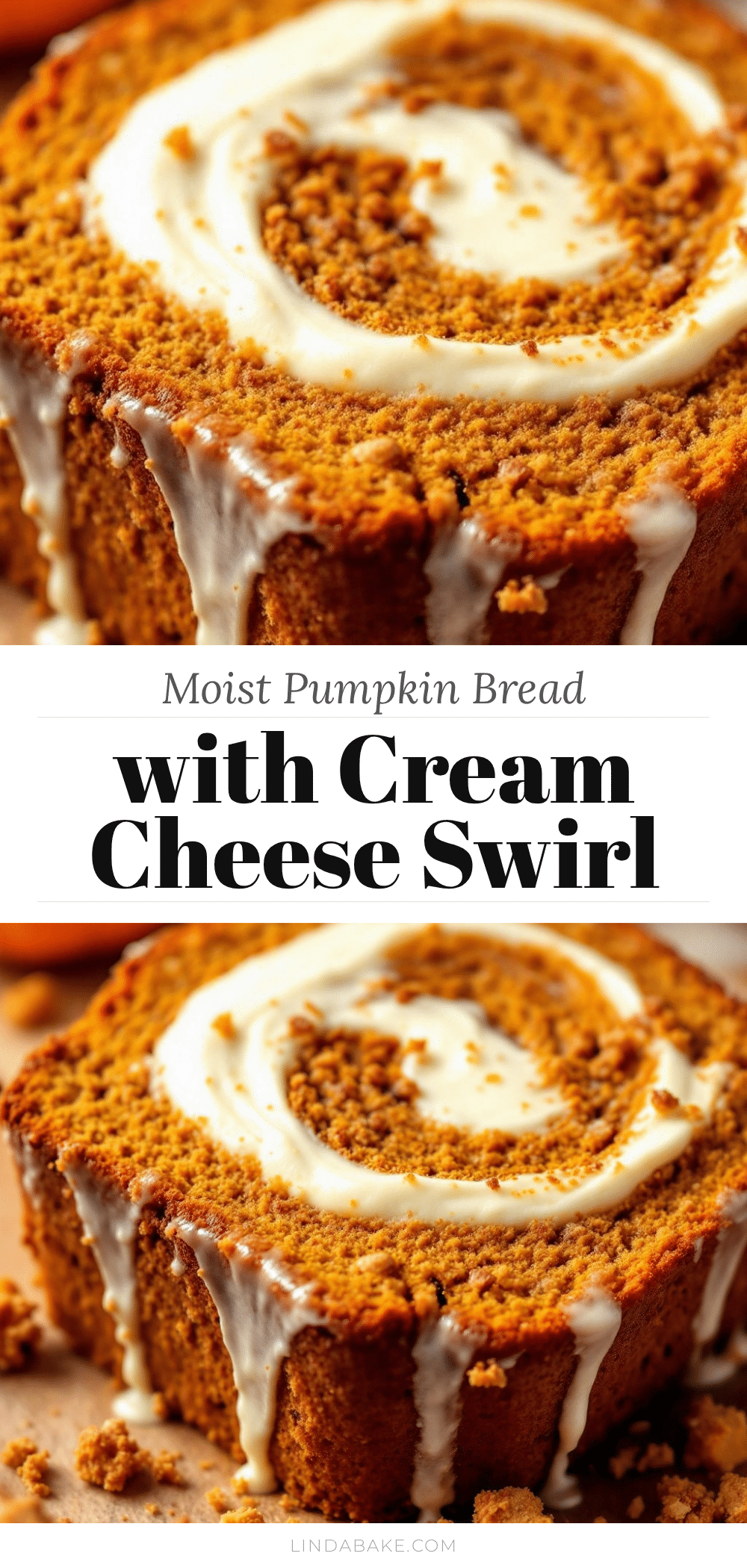 moist pumpkin bread with cream cheese swirl recipe