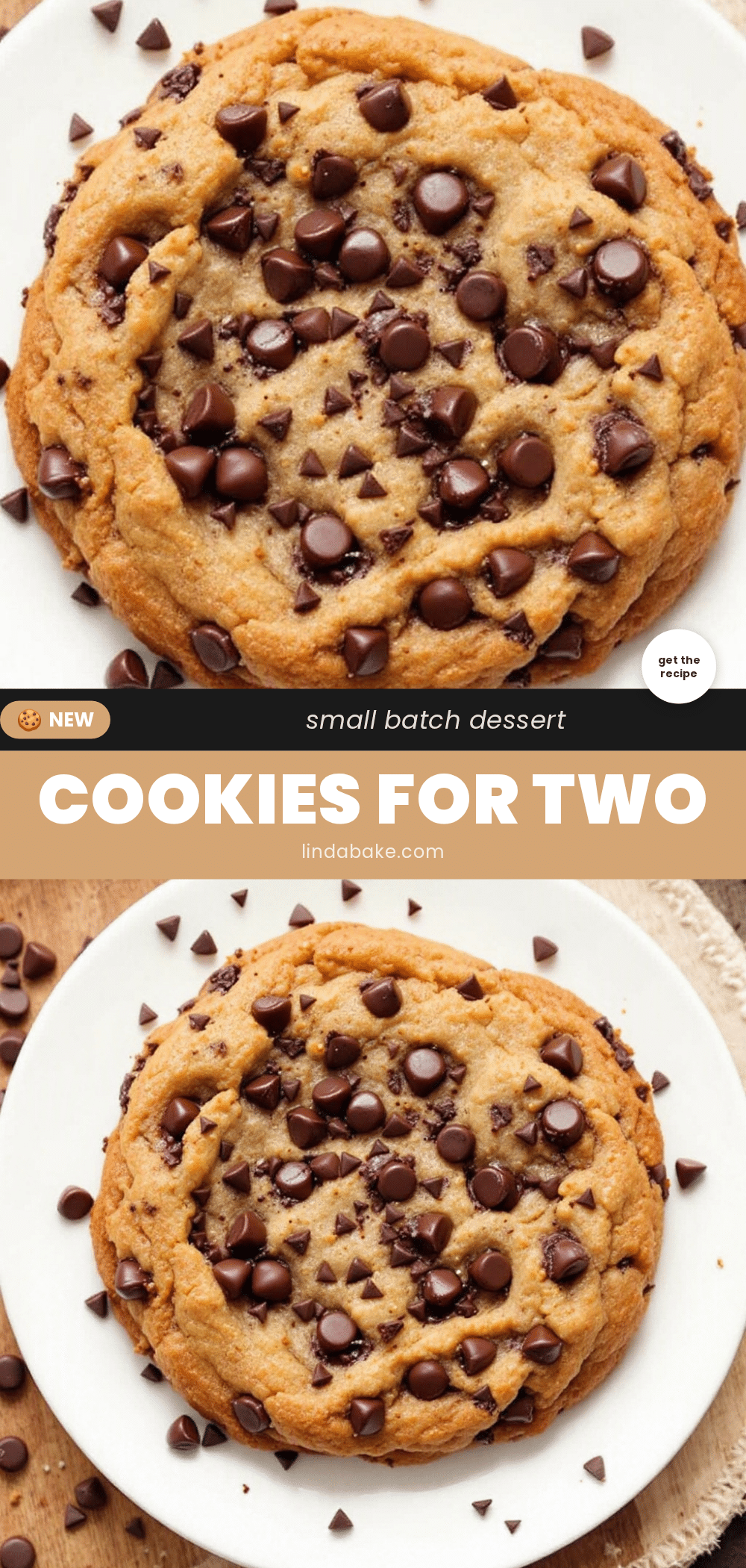 perfect chewy chocolate chip cookies for two recipe