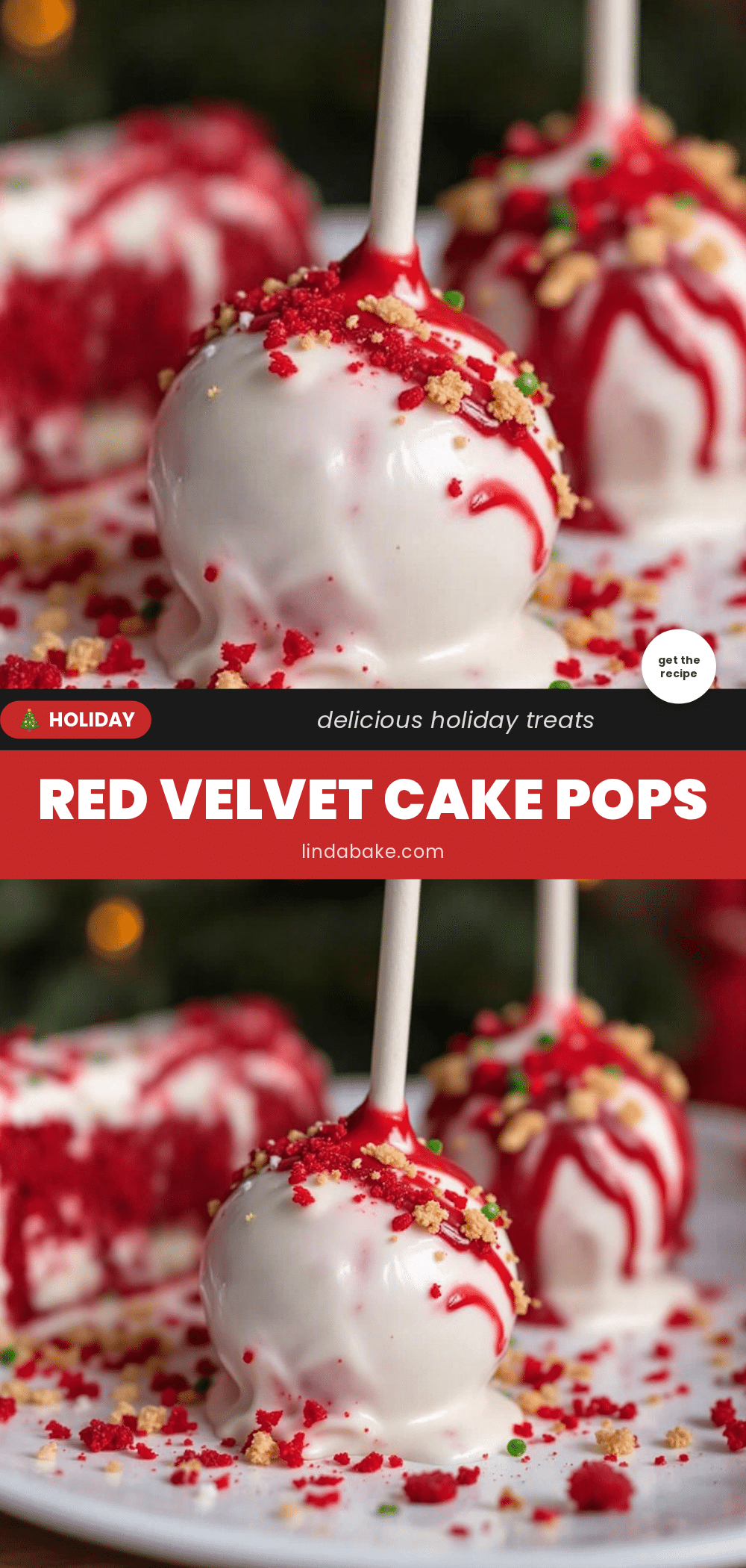 red velvet christmas cake pops recipe