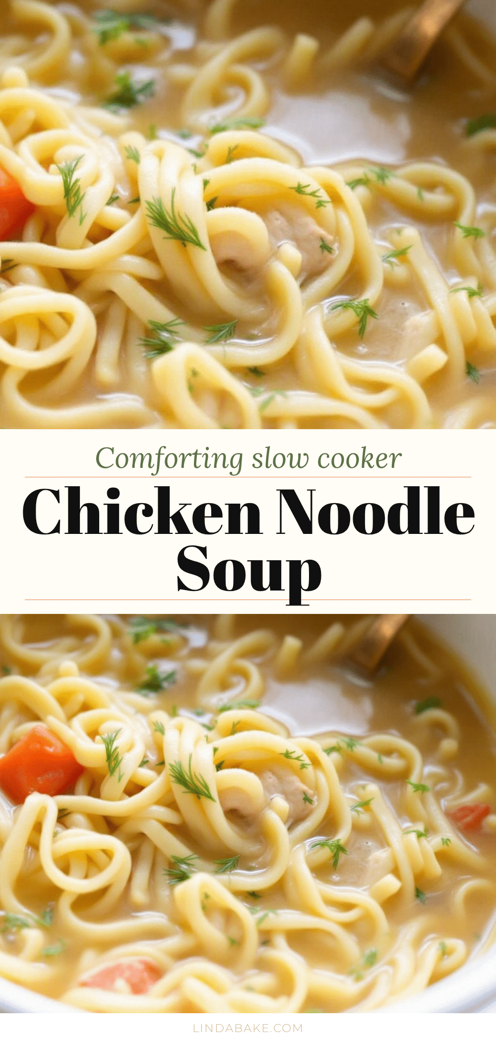 slow cooker chicken noodle soup recipe