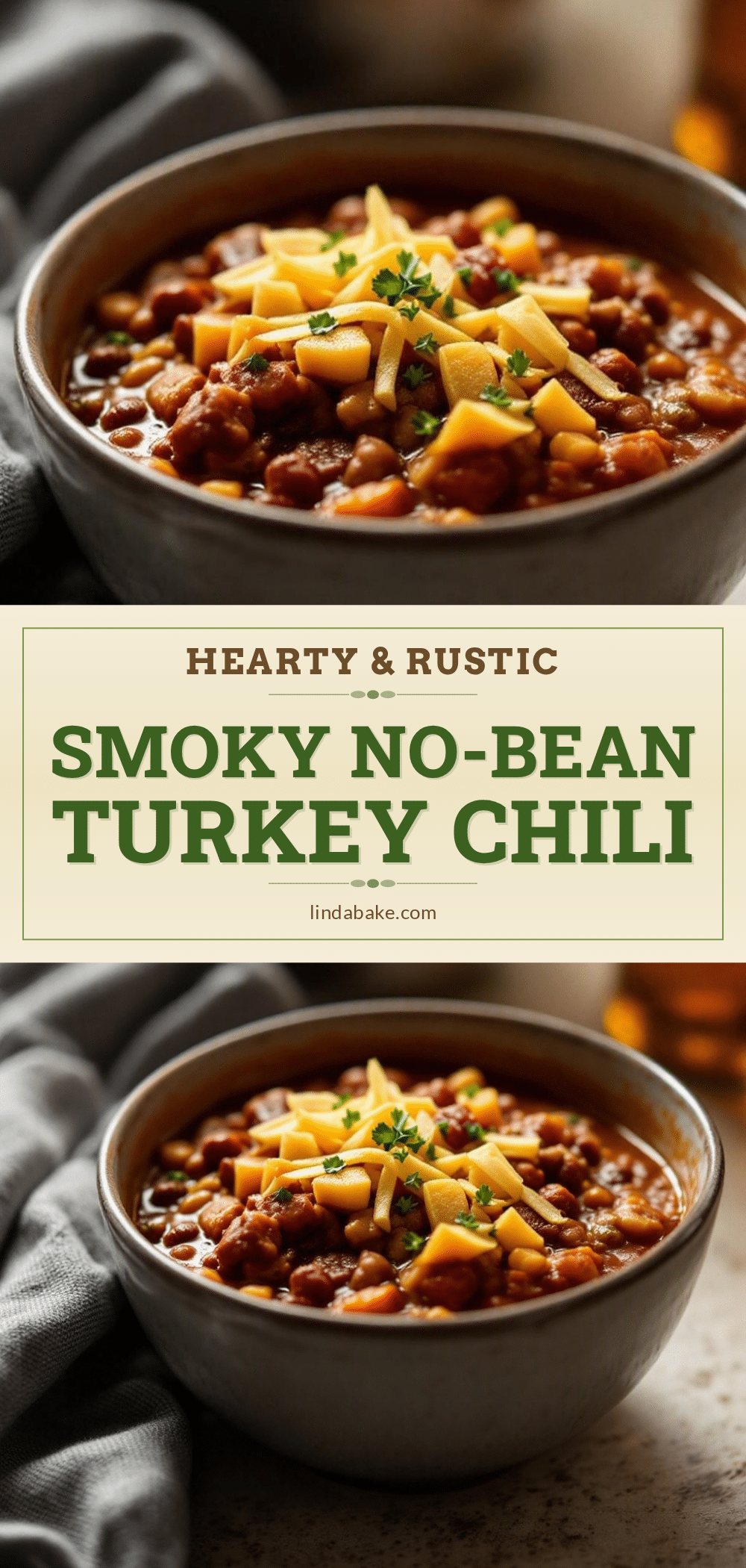 smoky no-bean turkey chili recipe